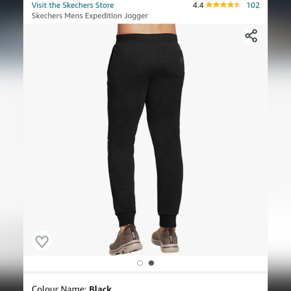 Sketchers mens go lounge black